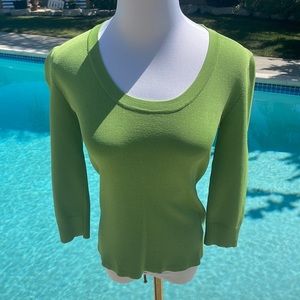 80’s Neon green Joseph A top | Size Small